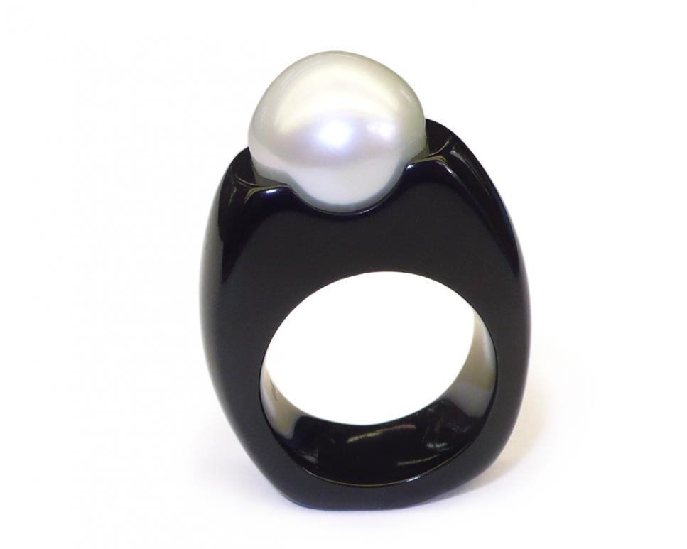 Ring Marbles Perle
